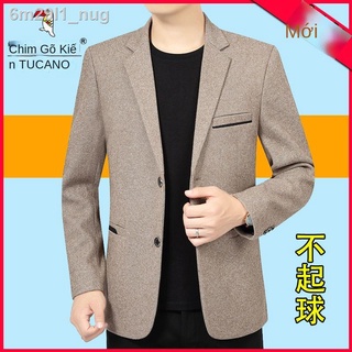 (Mới về)♠✙ﺴChim gõ kiến ​​phù hợp với áo khoác mới của nam giới thường xuyên nhỏ phù cao cấp Hàn Quốc bộ đồ