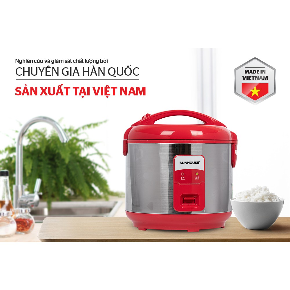 Nồi cơm điện 1.8L SUNHOUSE SH18S