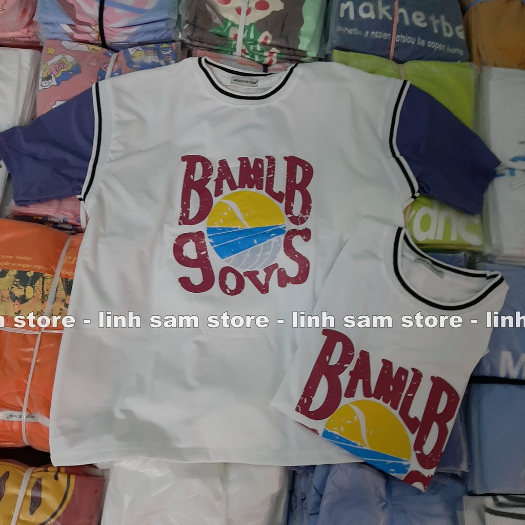 Áo thun tay lỡ nữ sports freesize phông form rộng Unisex, mặc lớp, nhóm, cặp in chữ MLB phối kiểu bóng rổ | BigBuy360 - bigbuy360.vn