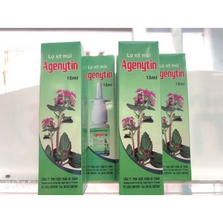 Lọ xịt mũi Agenytin( cây ngũ sắc)