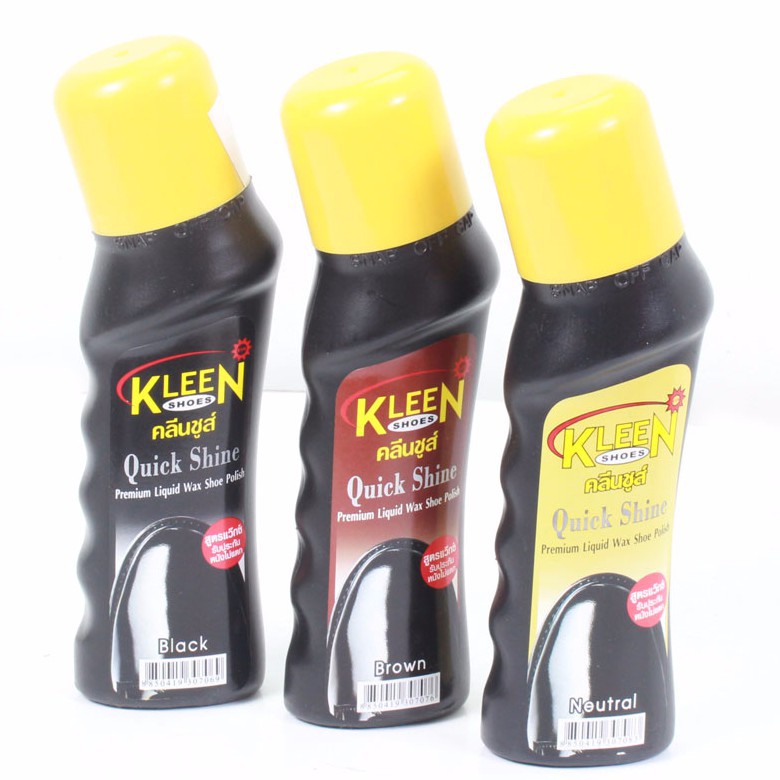 Xi giầy nước Kleen Trắng / đen