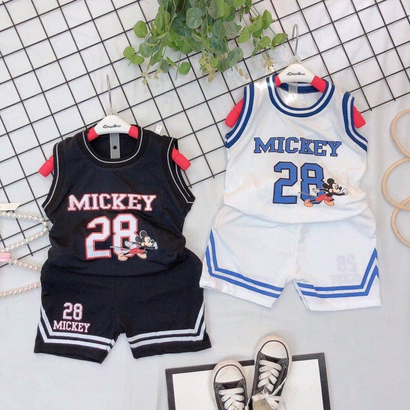 |FAMARAL1 giảm 10k cho đơn 50k|Bộ ba lỗ mickey 28 cho bé trai bé gái