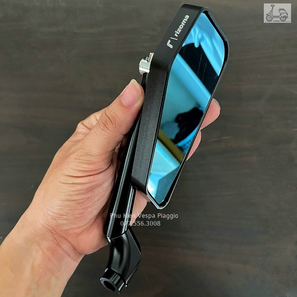 Gương Rizom@ 744 Thái Cho Vespa Honda Yamaha Hàng Cao Cấp Full CNC