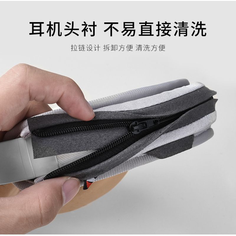 Băng Đô Mềm Mại Có Khóa Kéo Thay Thế Cho Tai Nghe Chụp Tai