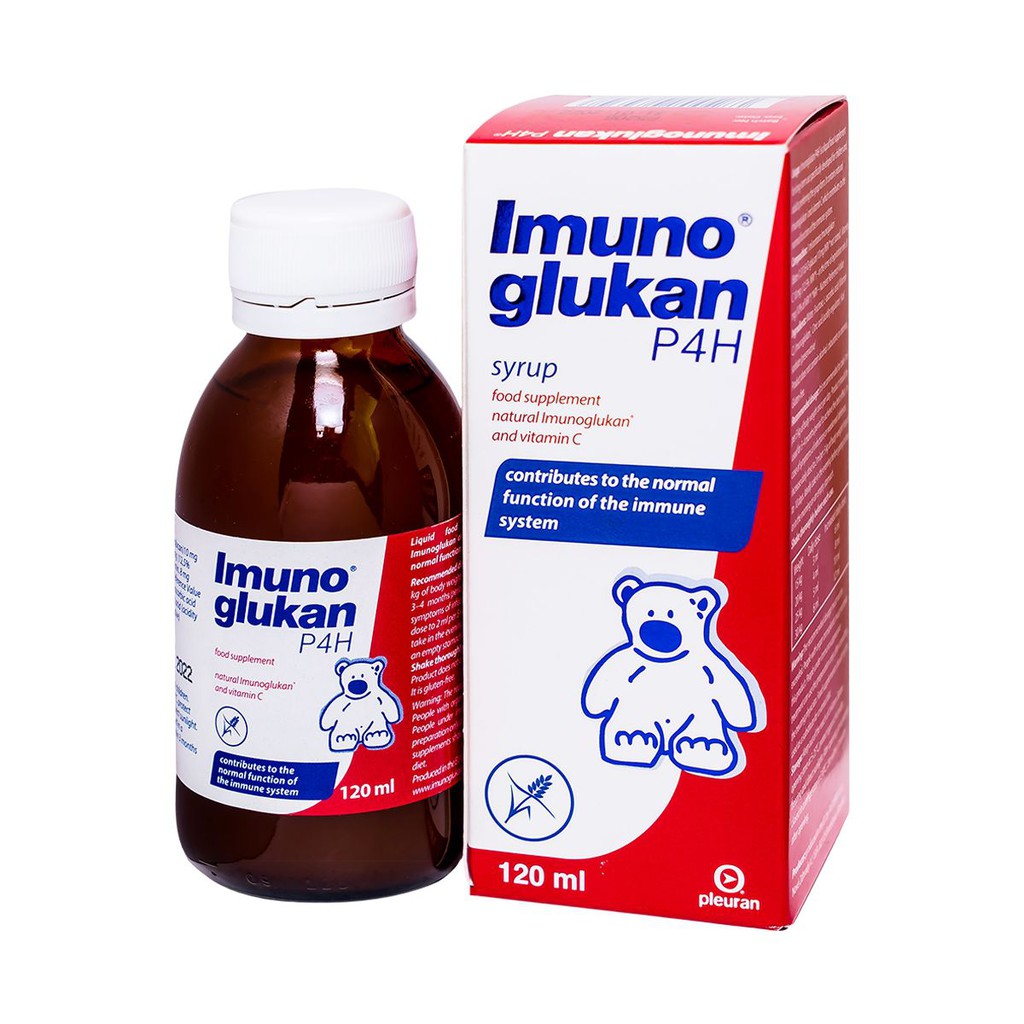 Tăng cường sức đề kháng cho bé Imunoglukan P4H 120ml H159