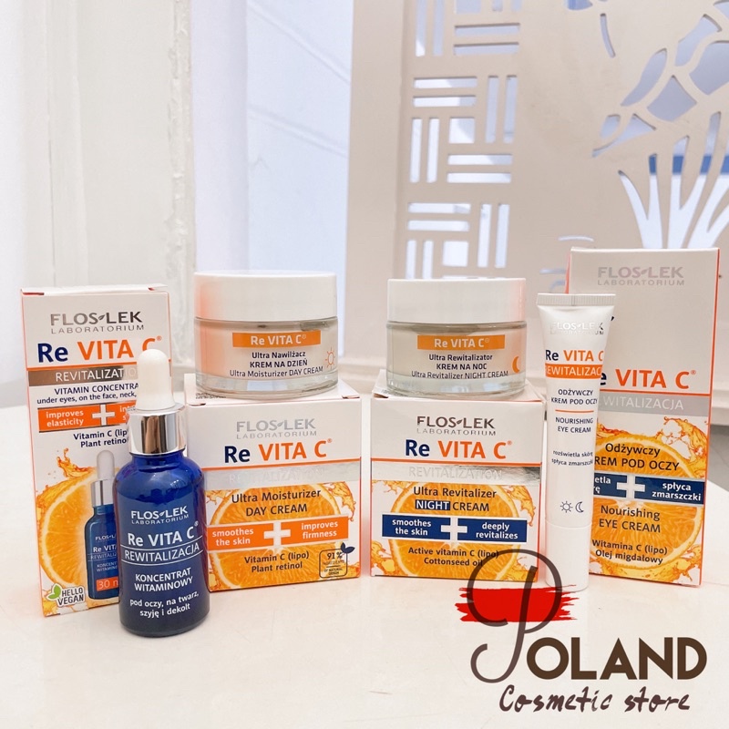 Kem dưỡng trắng da mặt Re Re Vita C  giúp dưỡng da trắng sáng, mờ thâm nám, chống lão hoá với Retinol và Vitamin C 50ml