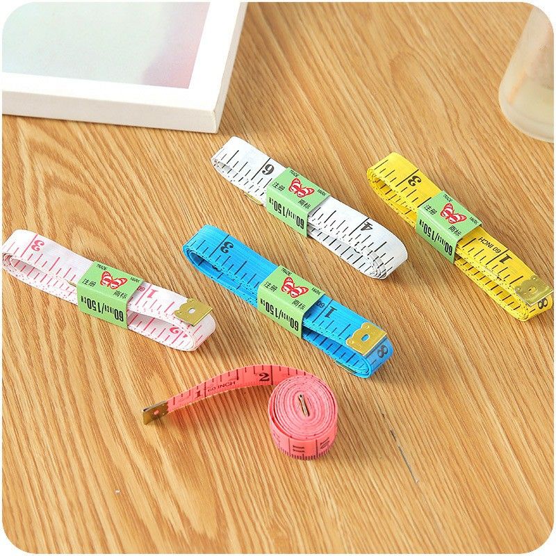 Thước Dây 1,5m Nhiều Màu Bền Đẹp Đo Chiều Cao, Vòng Eo, Dùng Cho Nhiều Mục Đích Sử Dụng
