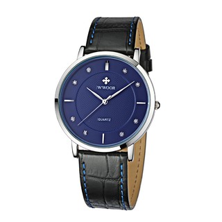 🌟luxwatch🌟đồng hồ nam dây da siêu mỏng wwoor 8011- full bảo hành 12 tháng