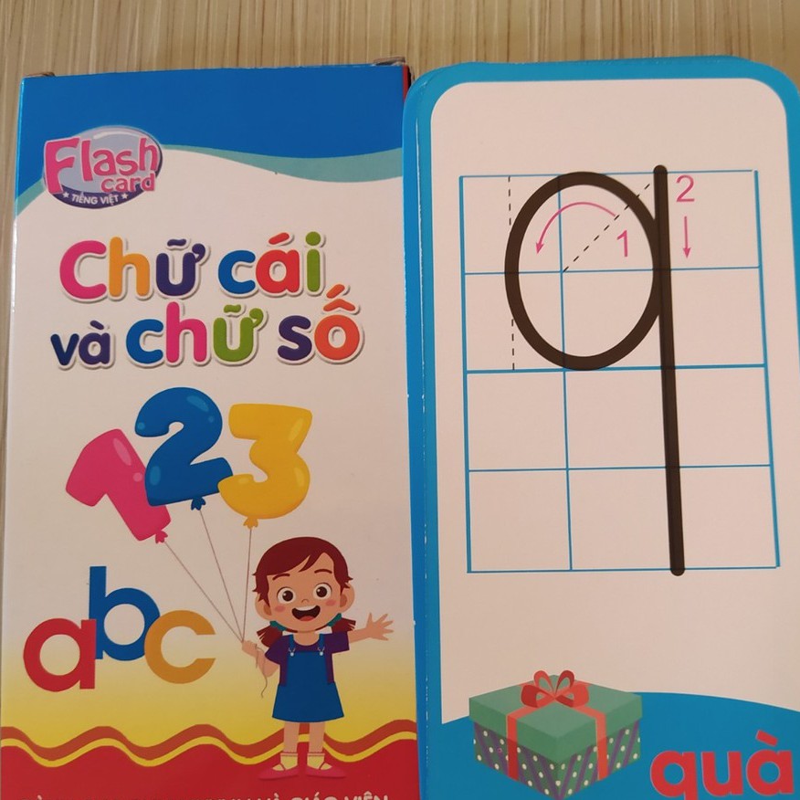 Flashcard Bộ thẻ chữ cái và số cho bé làm quen vào lớp 1