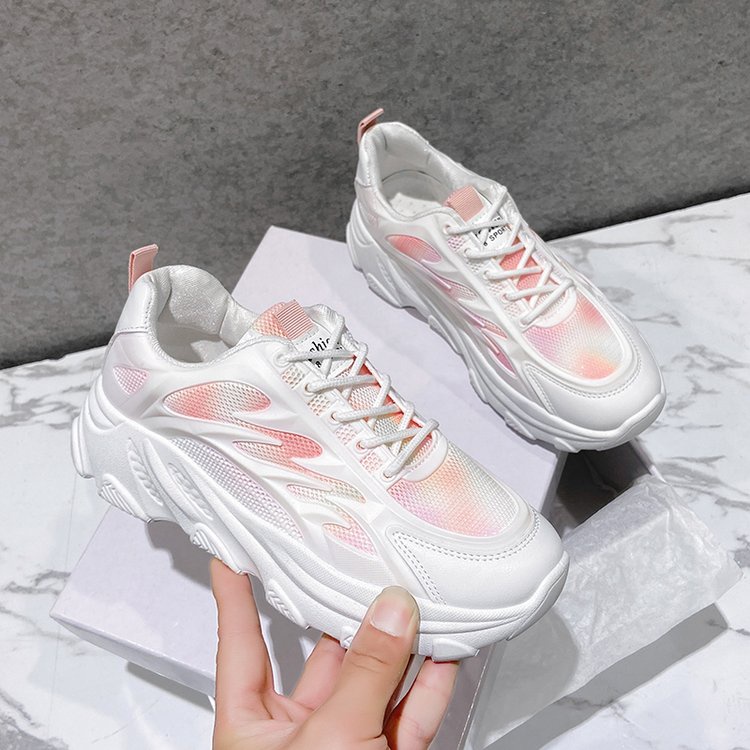 Giày Thể Thao Cột Dây Thoáng Khí Thoải Mái Mũi Tròn Phong Cách Mới