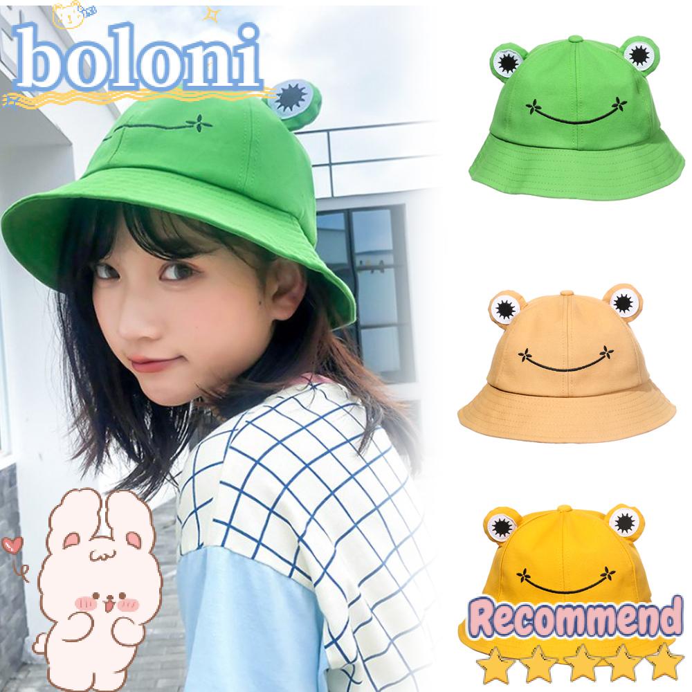 Nón Bucket Mềm Hình Chú Ếch Đáng Yêu Cho Nữ BOLONI12