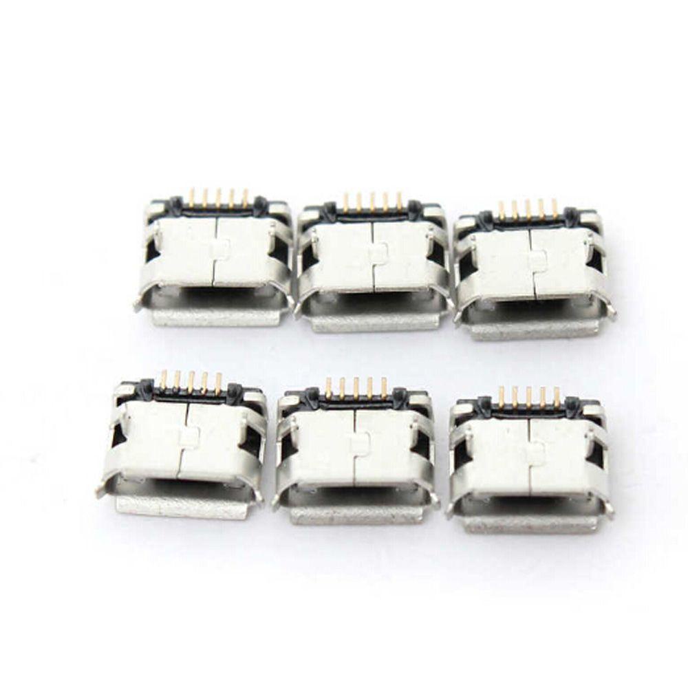 YIYU Ổ CắM ĐầU CắM 5 Chấu SMD SMT Micro USB 180 Độ