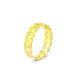 Nhẫn kim tiền may mắn tài lộc vàng 10K cao cấp DOJI 2110-1219R-TC