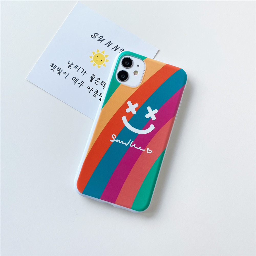 Ốp Điện Thoại Silicon Màu Kẹo Hình Cầu Vồng Cho Iphone 12 11 Pro Max Xs Max Xr 8 Plus 7 Plus 6 6s Plus 5 5s Se 2020 | BigBuy360 - bigbuy360.vn