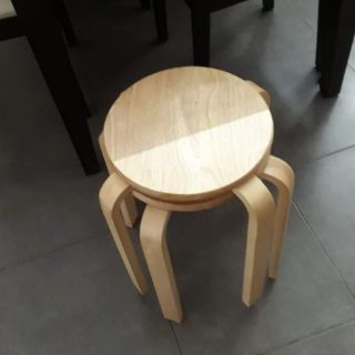 1 Ghế gỗ thật tròn cao 450