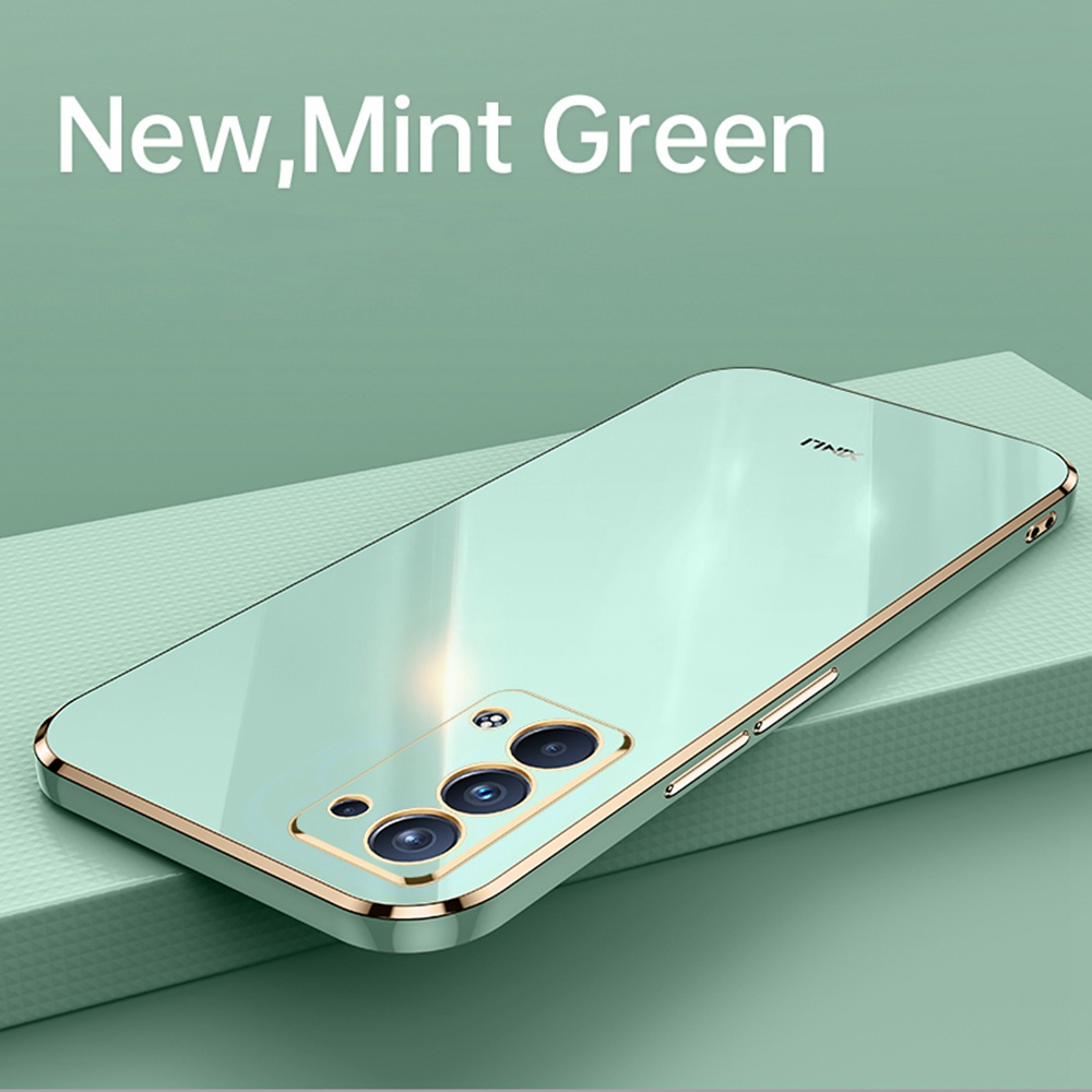Ốp Điện Thoại tpu Silicon Mạ Vàng 6d Cho oppo reno 6 pro plus 5g reno6 pro + 5g