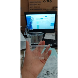 100 hộp nhựa trong đựng nước sốt kèm nắp trong suốt