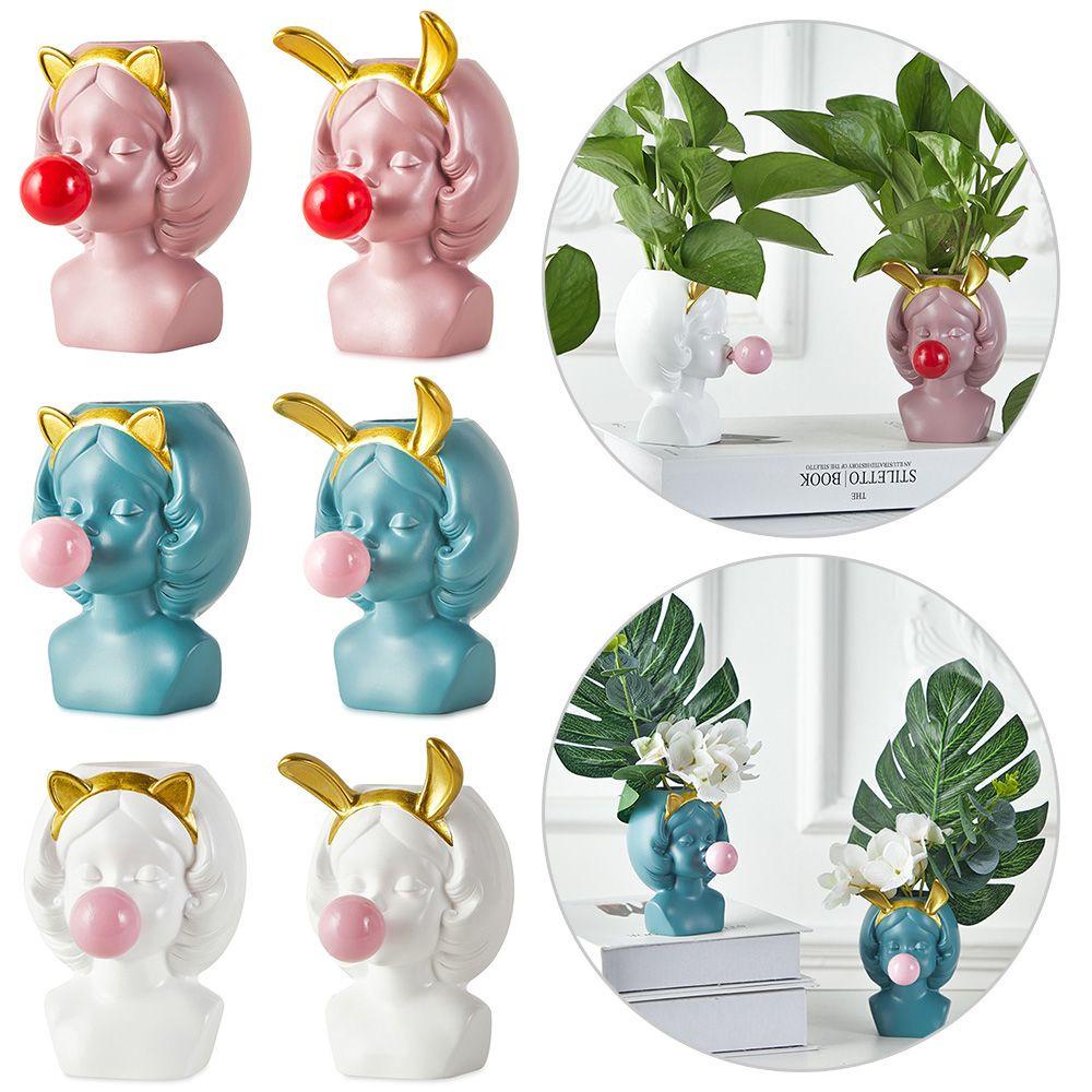 KUNHEV ❈Hoa Mẫu Đơn❈ Lọ Hoa Trang Trí Nhà Cửa/Văn Phòng Thiết Kế Tối Giản Phong Cách Bắc Âu