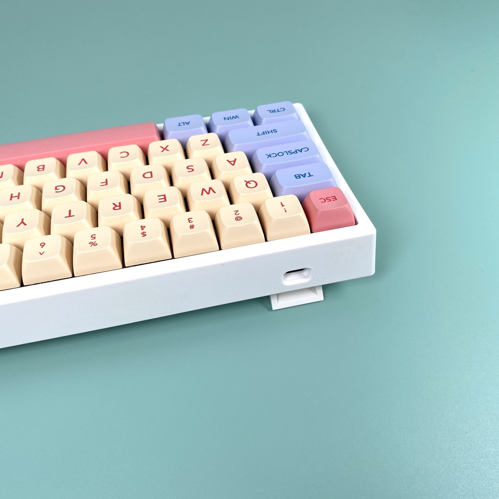 132 Phím Marshmallow Keycap XDA Hồ sơ Màu hồng dễ thương Nút bàn phím máy tính