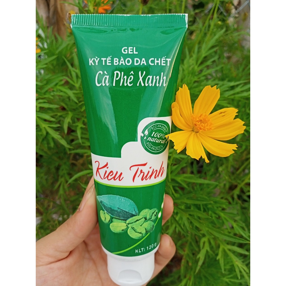 Gel kỳ tế bào da chết toàn thân hương Cafe xanh Kiều Trinh 120g