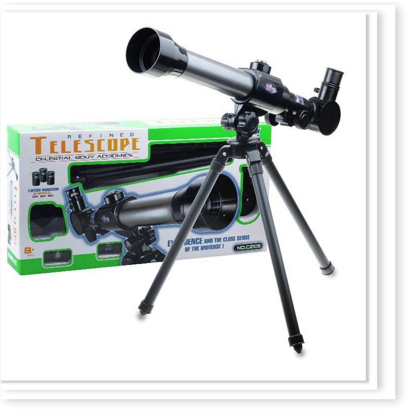 Ống nhòm thiên văn khúc xạ Telescope 40X kèm thị kính và la bàn