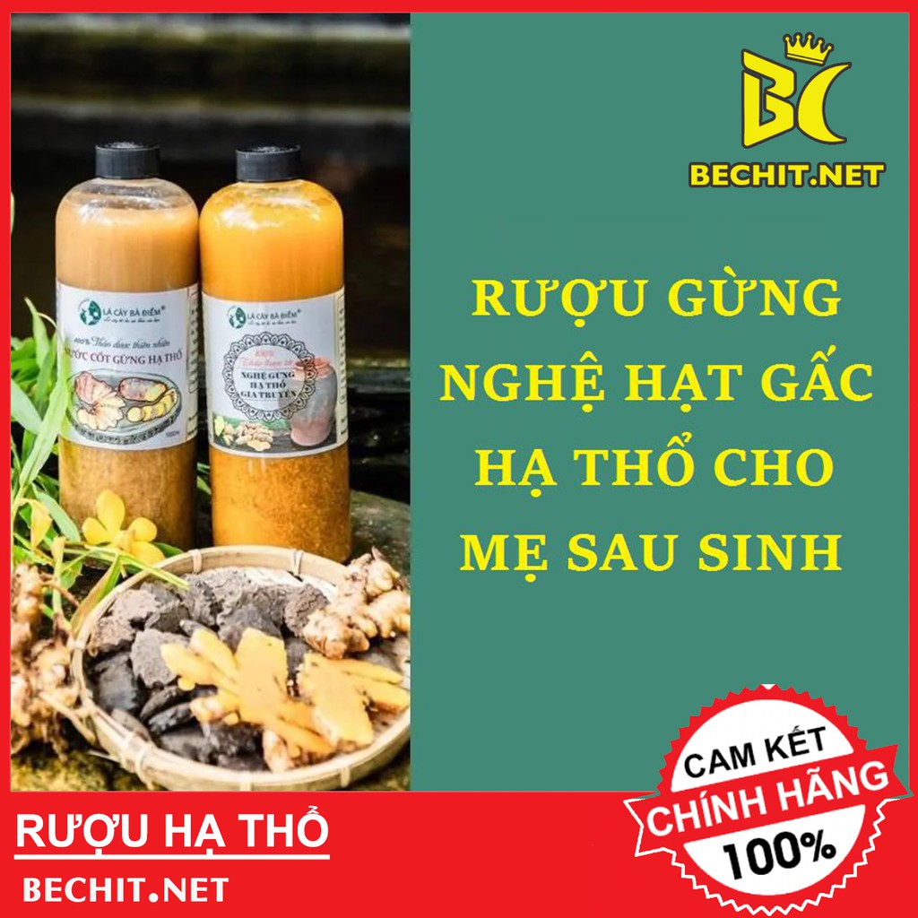 Cốt Gừng Nghệ Gấc Hạ Thổ Nước Cốt 1 - Rượu Hạ Thổ 100 Ngày Săn Chắc Bụng Mờ Thâm Rạn - Giảm Đau Nhức [HANMADE]