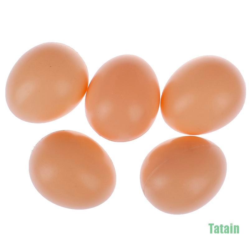 Set 5 trứng gà giả bằng nhựa dùng trang trí nhà cửa/tiệc tùng