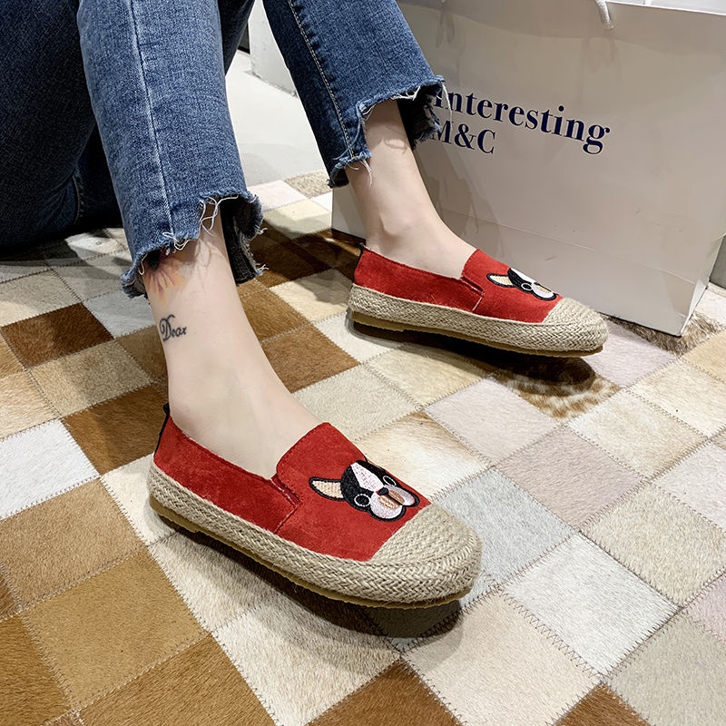 Giày Lười Đế Bằng Phong Cách Hàn Quốc Hợp Thời Trang Mới Cho Nữ