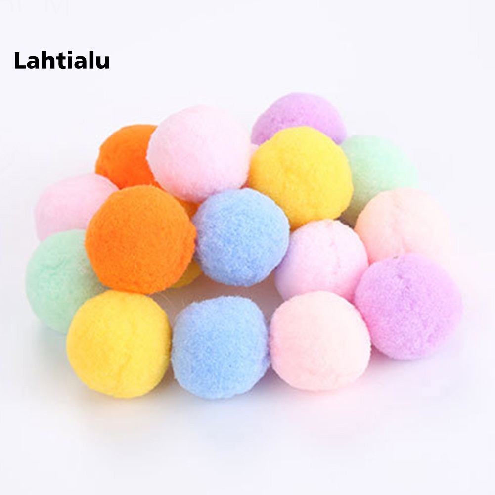 Set 12 Quả Bóng Lông Nhung Mềm Mại Cho Mèo Cưng