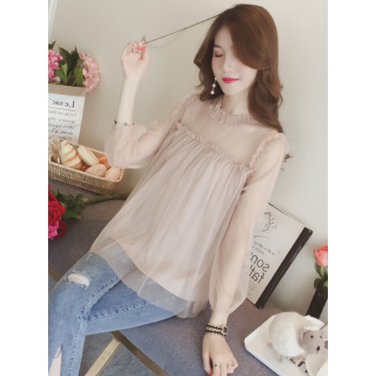 Áo nữ dài tay nhẹ nhàng