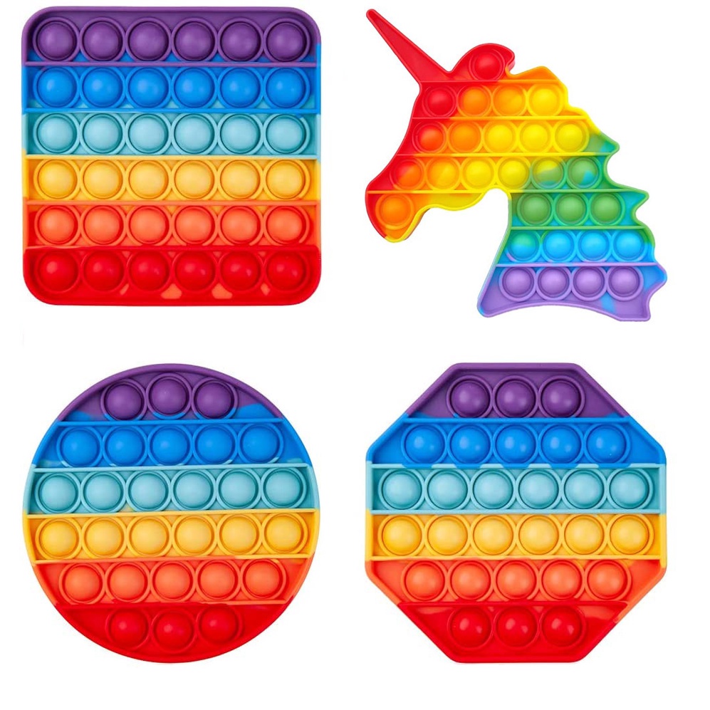 Đồ chơi popit Bấm Nút Bóp Bóng Giảm Stress, Căng Thẳng Bằng Silicon