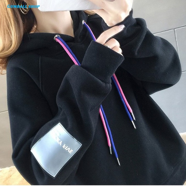 Áo hoodie nữ [ Freeship ] áo khoác hoodie nỉ nữ form rộng trơn thiết kế đơn giản, lót nỉ dày dặn phong cách Hàn Quốc