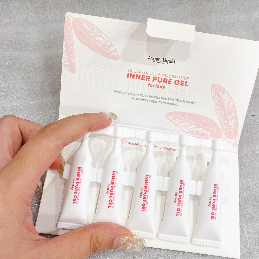 Tinh Chất Làm Hồng Và Se Khít Vùng Kín Angel's Liquid Glutathione + Niacinamide Inner Pure Gel (2ml/1 Ống)