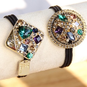 Phụ kiện cài tóc nữ hàn quốc Phụ kiện cài tóc cao su pha lê thời trang cao cấp