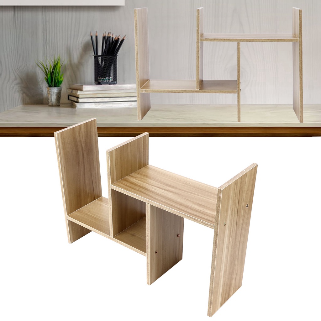 Hàng HOT Kệ Sách Để Bàn Kệ Sách Gỗ Để Bàn Lắp Ghép Đa Năn Thiết Kế Đơn Giản Hiện Đại【Carbon070】