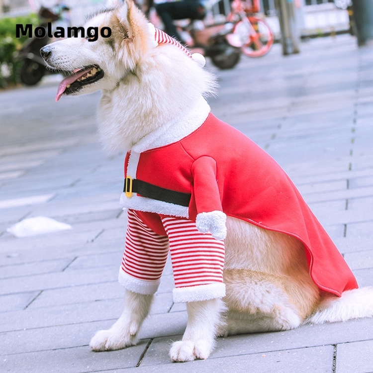 Áo sweater Molamgo tay dài trang phục giáng sinh dễ thương cho thú cưng