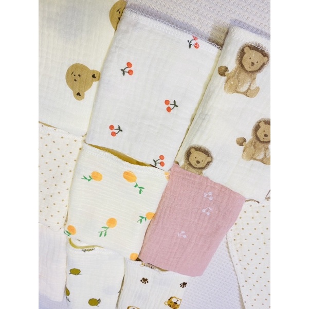 Khăn sữa xô Muslin organic cao cấp , mềm mại , thấm hút tốt cho bé