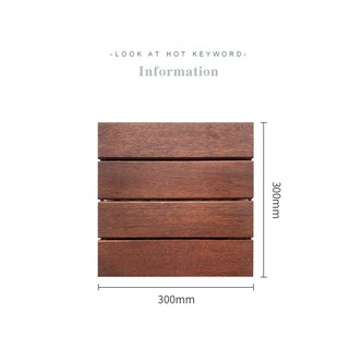 10 Tấm Sàn Gỗ Tự Nhiên Vỉ Nhựa 4 nan - Lắp Ghép Decor Phòng Khách, Ban Công, Nhà Tắm, Ngoài Trời Gỗ Keo Xuất Khẩu