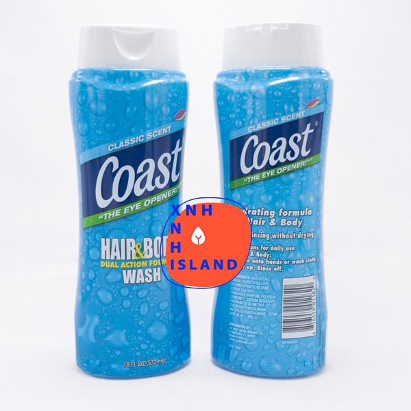 Sữa Tắm Gội Toàn Thân COAST 2in1 Mỹ - 532ml | BigBuy360 - bigbuy360.vn