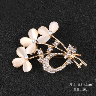 Ghim Cài Áo Đính Đá opal Cao Cấp