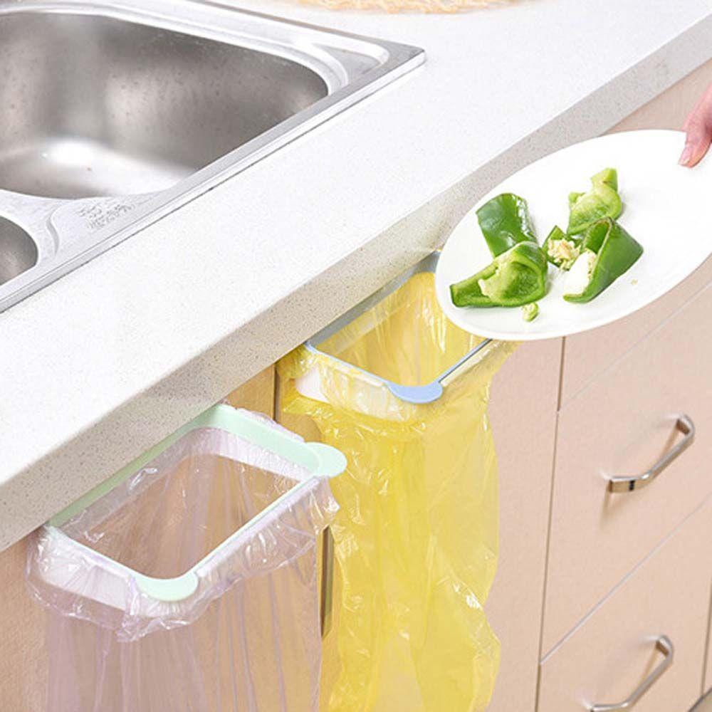 Giá Đỡ Túi Đựng Rác Gắn Cửa Tủ Chén Bằng Nhựa Tiện Lợi