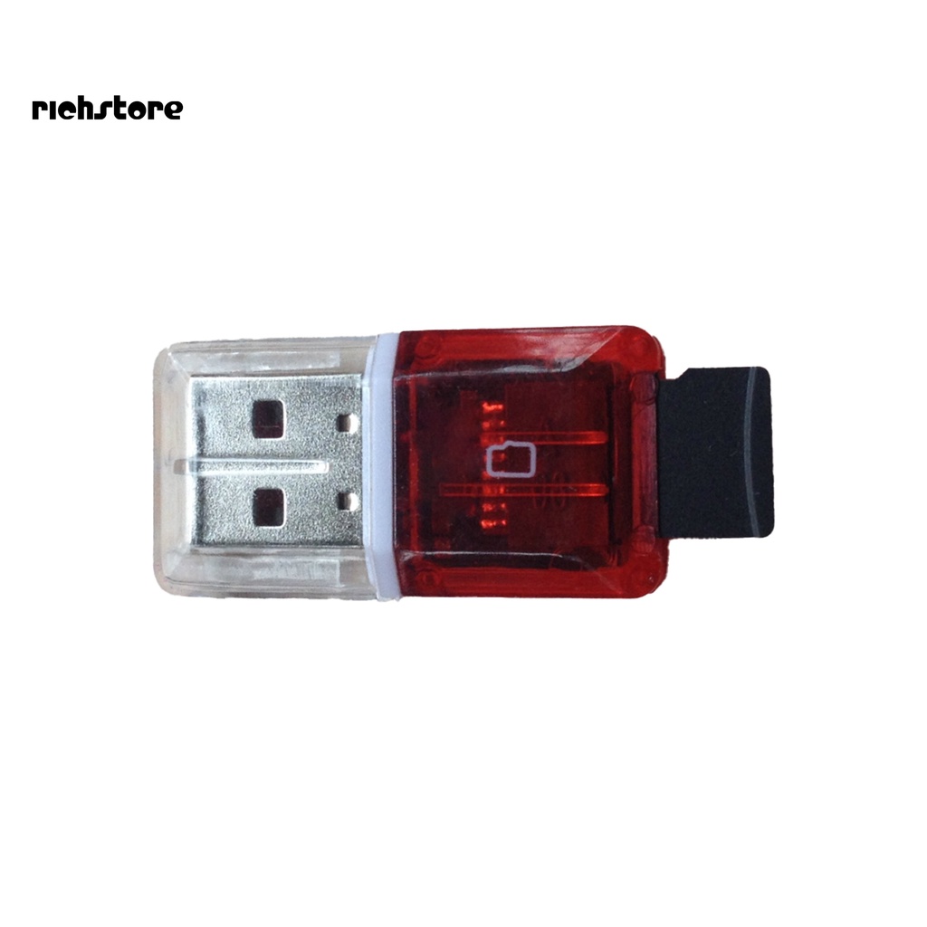 Đầu Đọc Thẻ Nhớ USB 2.0 Type c Bằng Nhựa Trong Suốt Cho Laptop | BigBuy360 - bigbuy360.vn