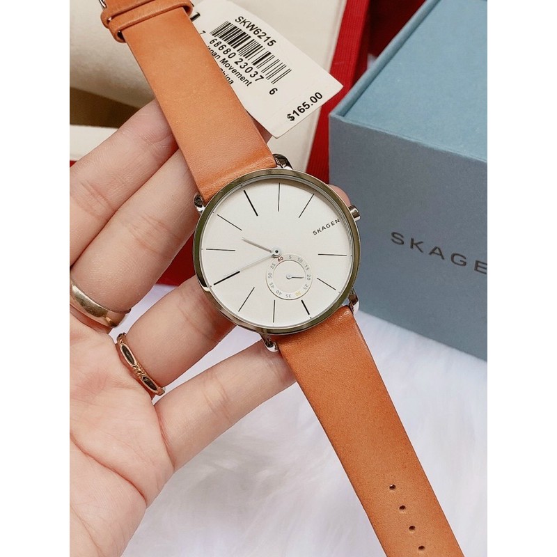 ĐỒNG HỒ NỮ DÂY DA CHÍNH HÃNG SKAGEN SKW2435 SKW6215 FULL BOX CHÍNH HÃNG