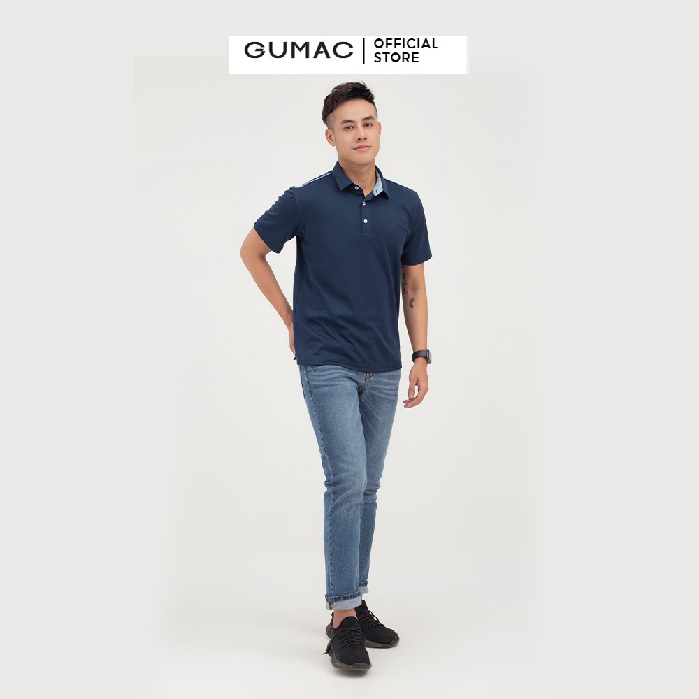 [Mã WABRGD12 giảm 10% đơn 250K] Áo polo nam thêu chữ GUMAC lịch lãm trẻ trung ATNB897 | BigBuy360 - bigbuy360.vn