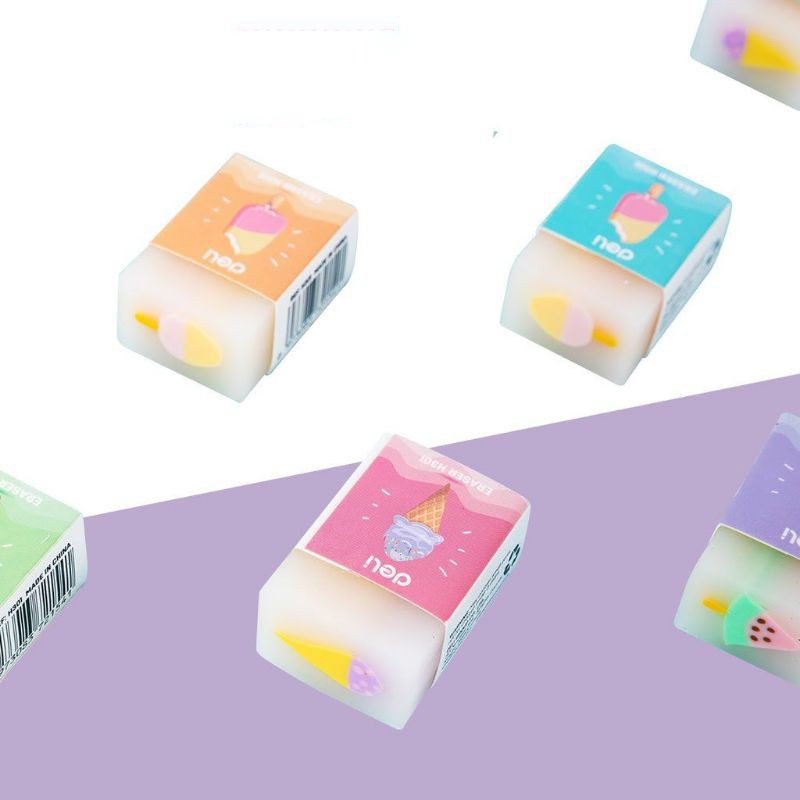 Tẩy màu Deli H301 tẩy thạch hình que kem cute dành cho học sinh ANKICO
