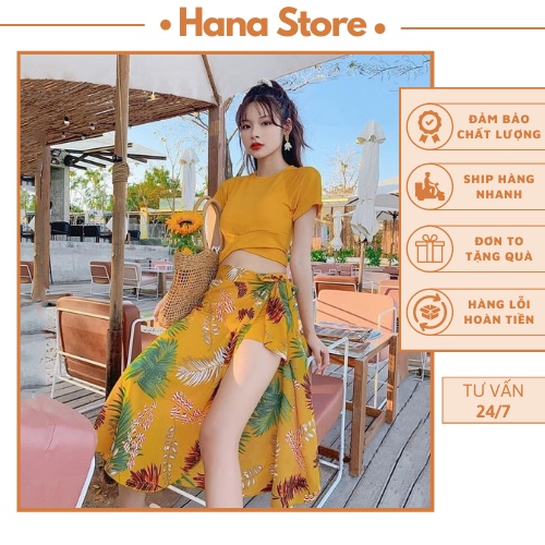 Đồ đi biển nữ HANA bikini 2 mảnh free size mặc đi bơi, đạo biển - sp 19