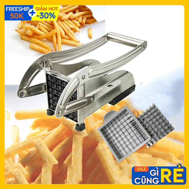 Máy cắt khoai tây, khoai lang chiên KFC sợi vuông