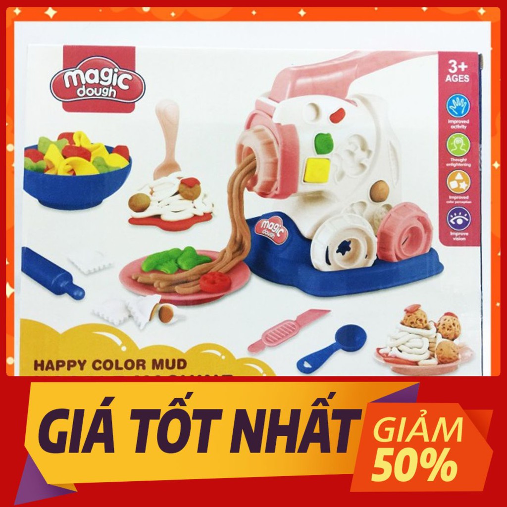 ✅FREESHIP 50K✅ Đồ Chơi Làm Mì Đất Nặn Cho Bé Chơi Đồ Hàng, Tạo Món Ăn, Sáng Tạo Nguyên Liệu Nấu Ăn Phong Phú Cao Cấp