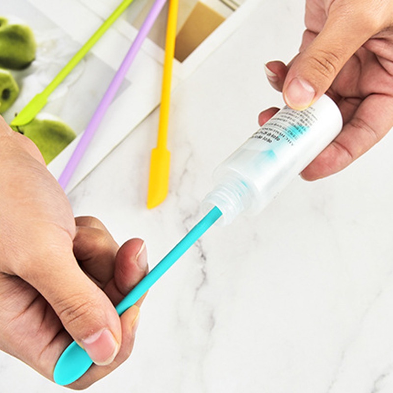 Thìa Silicone Hai Đầu Dùng Trộn Mỹ Phẩm Tiện Dụng