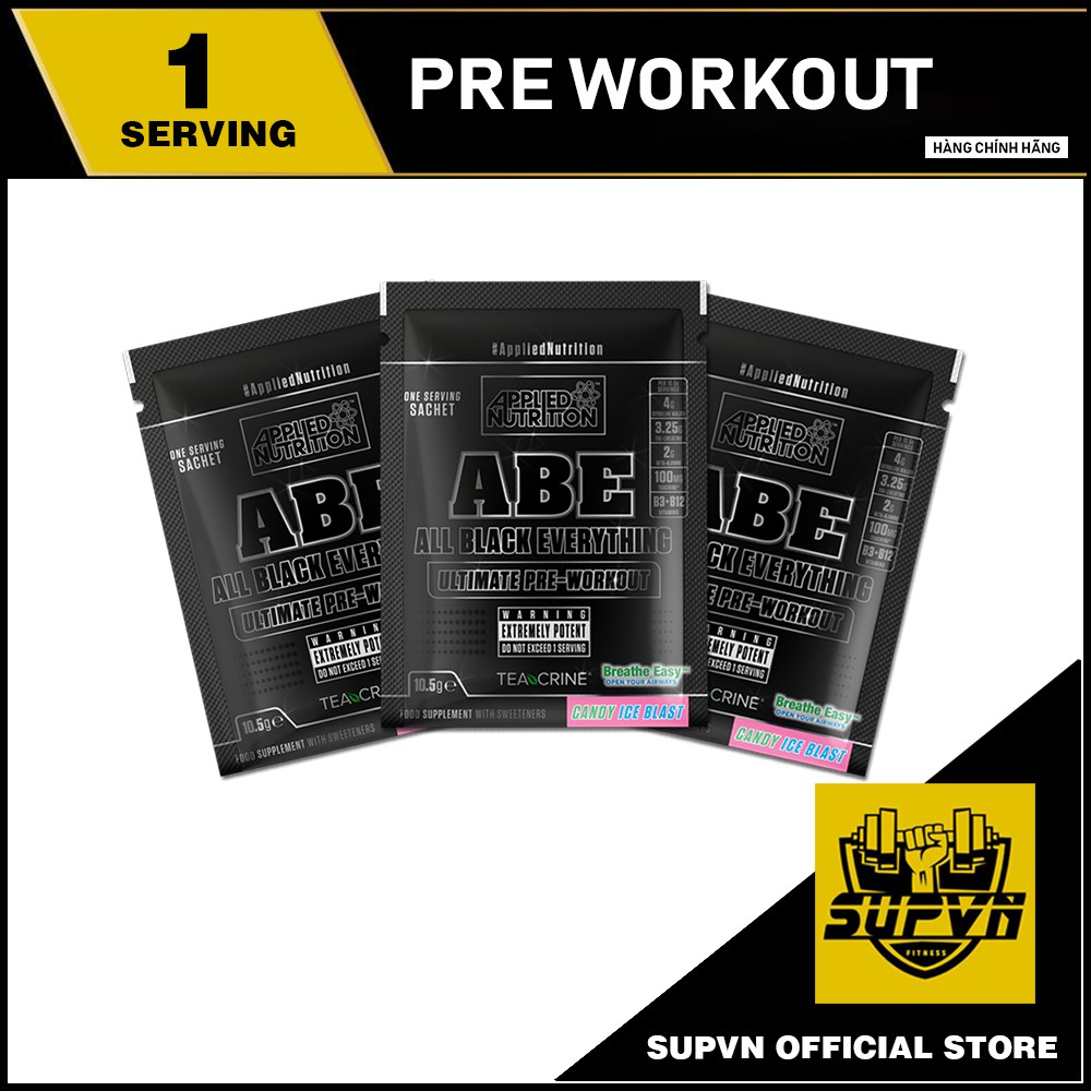 Abe Pre workout - Tăng sức mạnh tập luyện - Gói dùng thử Sample ABE Pre workout